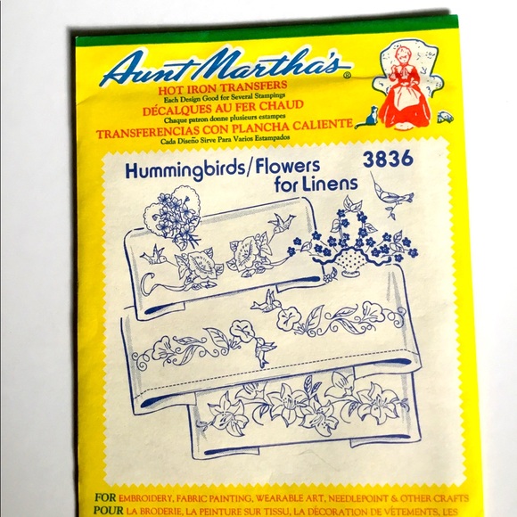 Aunt Martha’s collection of iron on transfer patterns for embroidery work. - Picture 4 of 9